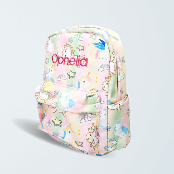 [PO] Rainbow Unicorn Personalised Backpack