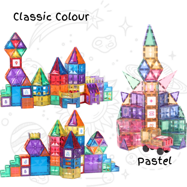 MNTL 177 PCS Space Travelling Series Magnetic Tiles