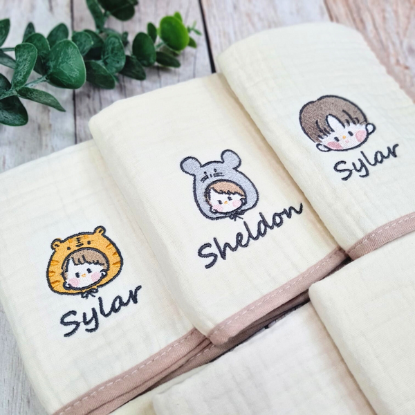 [PO] Personalised Wash Cloth Party Packs