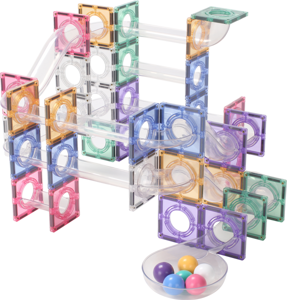 [GB] 80 PCS Pastel Mag-Marble Run