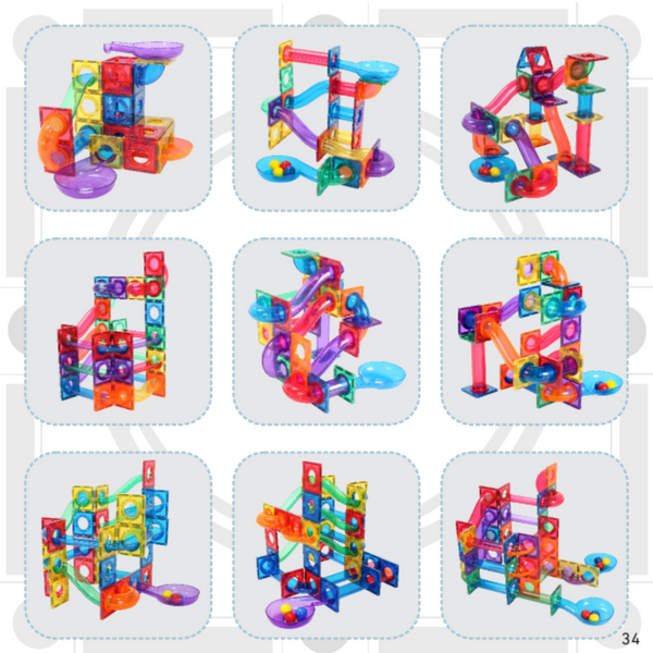MNTL 100 PCS MAG-Marble Run Toy