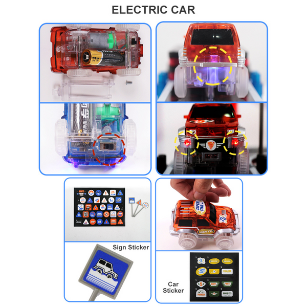 [NEW] MNTL 72pcs Mag-Car Racing Track Series