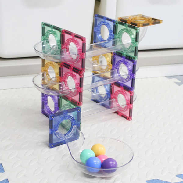 [GB] 80 PCS Pastel Mag-Marble Run