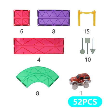 [GB] 52 PCS MAG-Car Track Toy