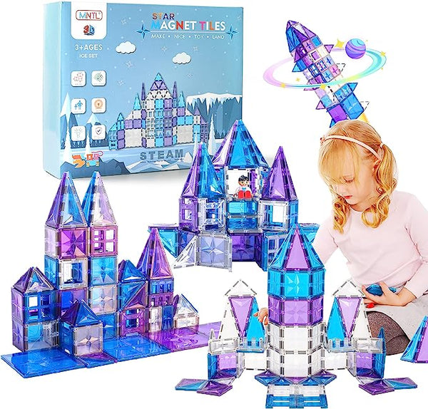 MNTL 120 PCS Ice Set Magnetic Tiles (Frozen Theme)