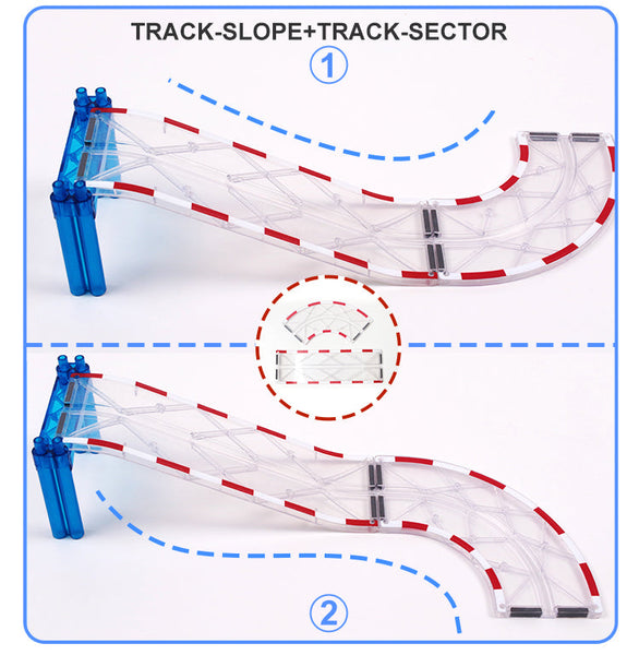 [NEW] MNTL 72pcs Mag-Car Racing Track Series
