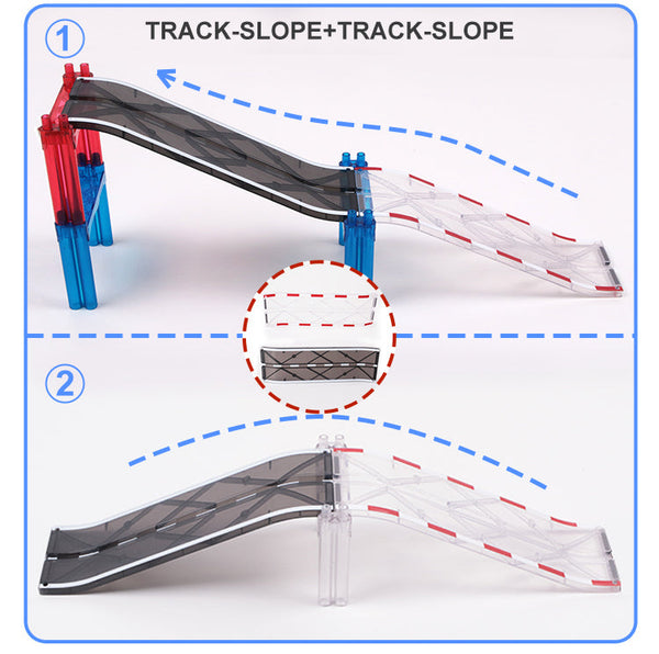 [NEW] MNTL 72pcs Mag-Car Racing Track Series
