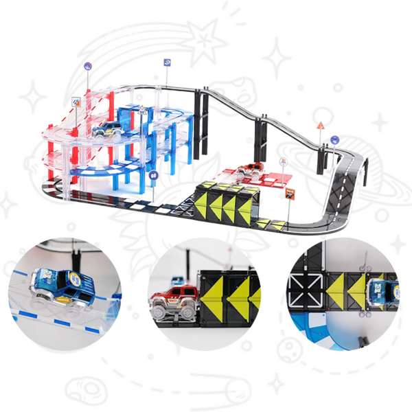 [NEW] MNTL 72pcs Mag-Car Racing Track Series