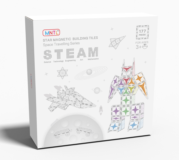 MNTL 177 PCS Space Travelling Series Magnetic Tiles