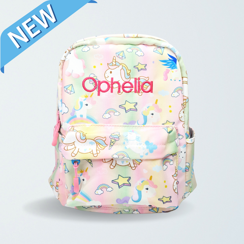 [PO] Rainbow Unicorn Personalised Backpack