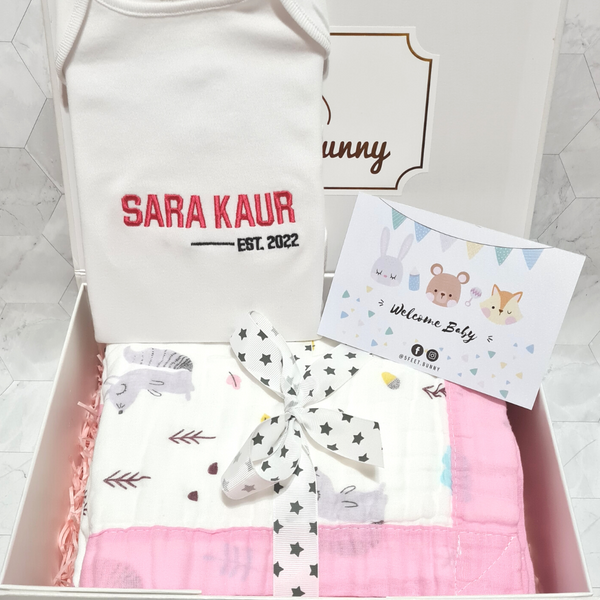 Cherish Baby Gift Set & Musical Floral Box