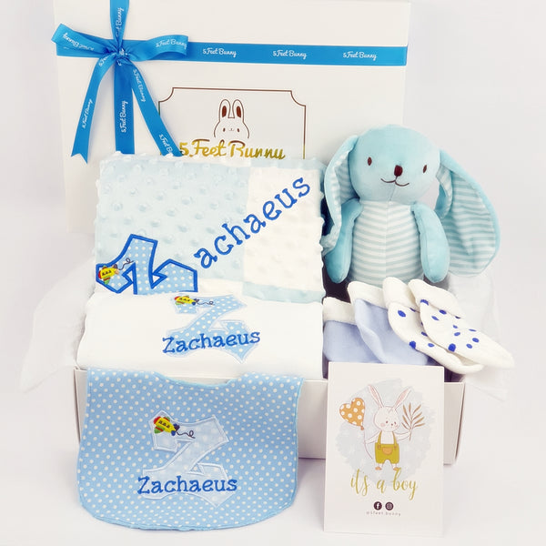 Hello Baby Gift Set & Musical Floral Box