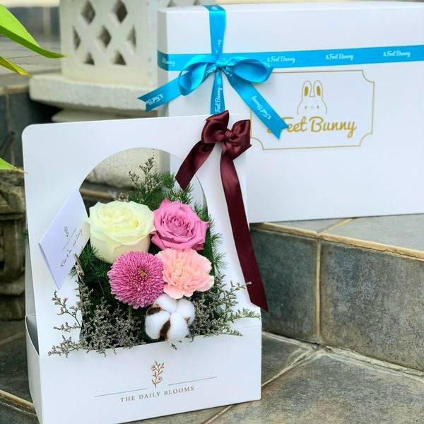 Bedtime Essentials Gift Set & Musical Floral Box