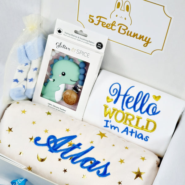 Hello World Gift Set & Musical Floral Box