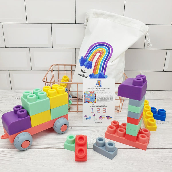40pc Silicone Mega Building Blocks Set