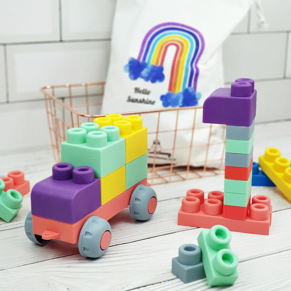 40pc Silicone Mega Building Blocks Set