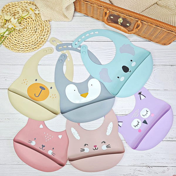 [PO] Animal Buddy Silicone Feeding Gift Set - Mr. Bear