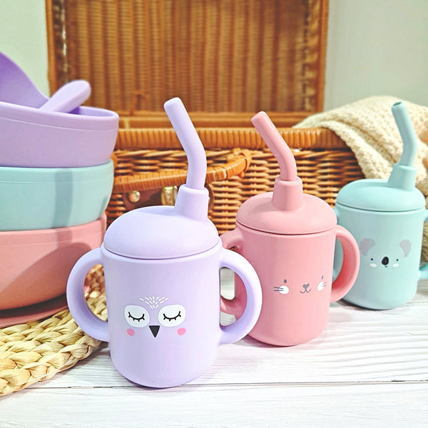 [PO] Animal Buddy Silicone Feeding Gift Set - Mr. Bear