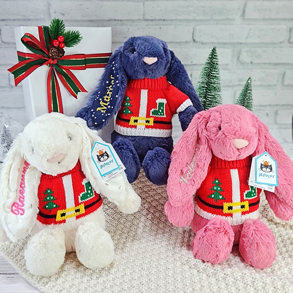 [PO] Christmas Edition - Personalised Jellycat Bunny