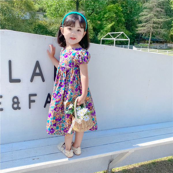 Gillian Floral Cross-back Dress
