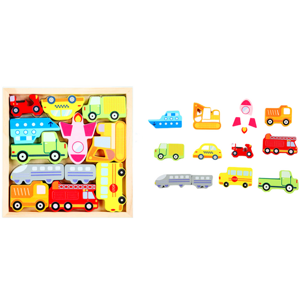 OOLY Working Wheels Play Again Activity Kit & Matching Puzzle Bundle