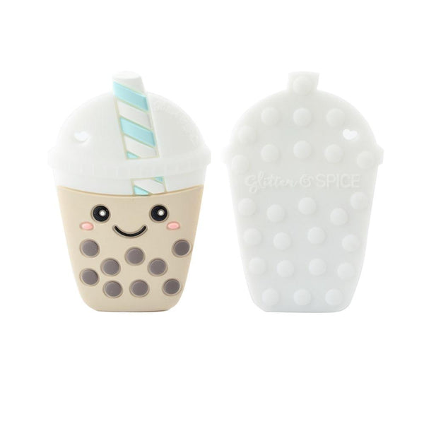 Bubble Tea (Pink) Teether Clip Set