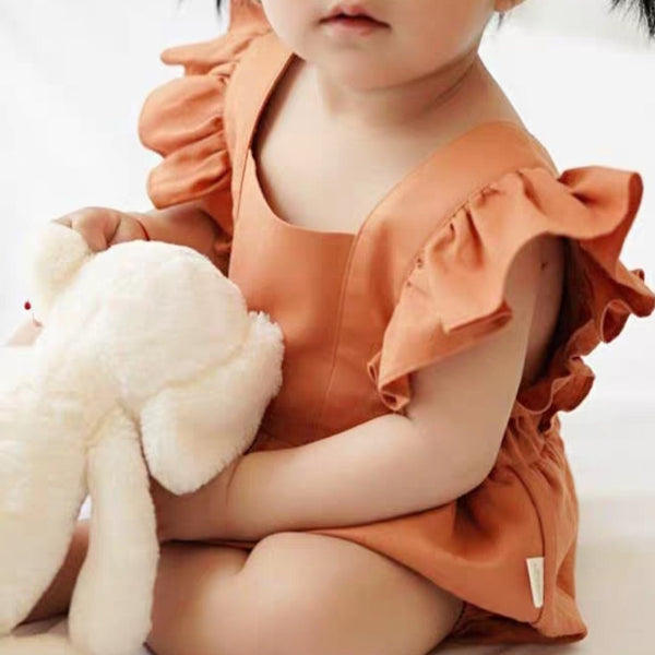 Elodie Ruffled Sleeve Romper