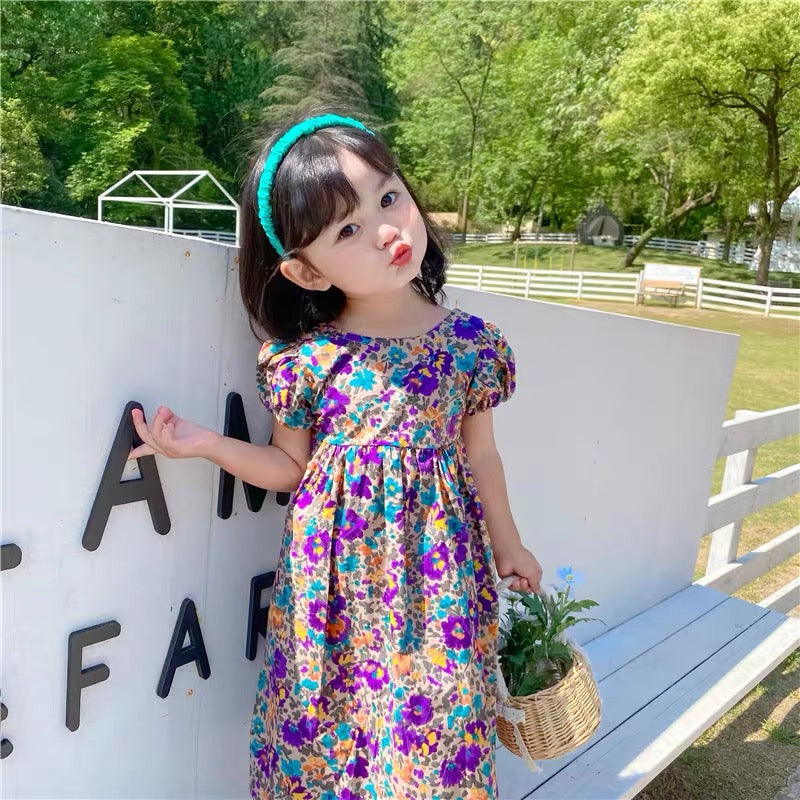 Gillian Floral Cross-back Dress