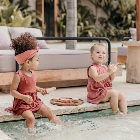 Organic Cotton Sleeveless Dress & Bloomer (2 Piece Set)