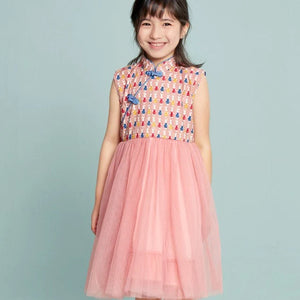 Coco Bunny Oriental Tulle Dress - Size 120 & 130