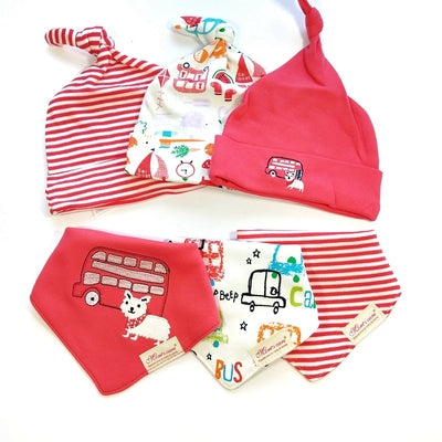 [PO] Baby Beanie & Bib Set (10 Designs)
