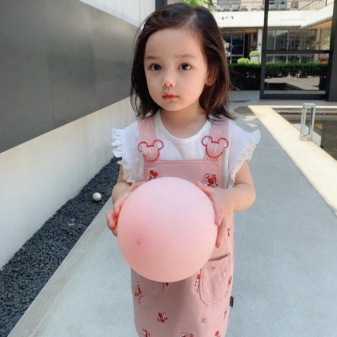 Quinny Mickey Denim Overall Dress & Shorts