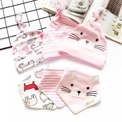 [PO] Baby Beanie & Bib Set (10 Designs)