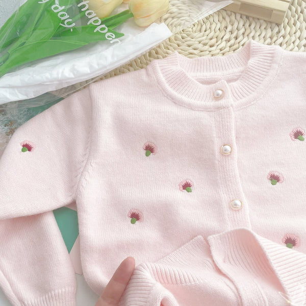 [PO] Amelia Floral Embroidered Cardigan