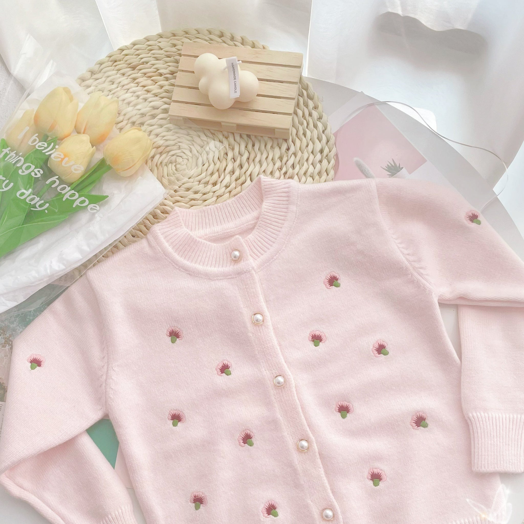 [PO] Amelia Floral Embroidered Cardigan