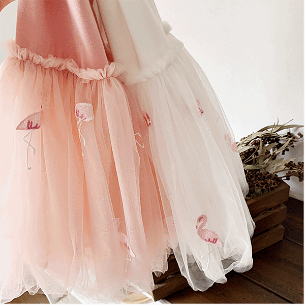 Hannah Flamingo Tulle Dress