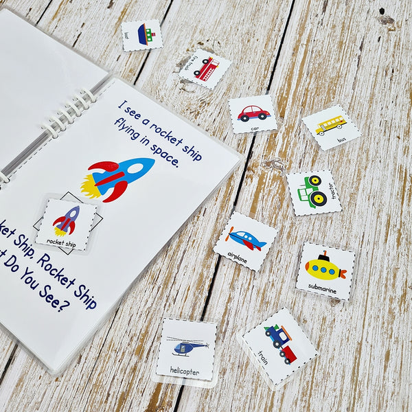 Quiet Book - Transportation, Sea Creatures and Animals Theme
