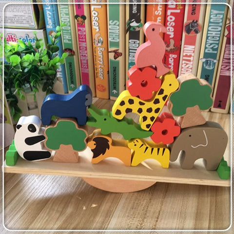 [PO] Animal Kingdom Balancing Wood Blocks