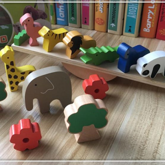 [PO] Animal Kingdom Balancing Wood Blocks
