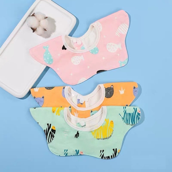 [PO] Baby 360 Degree Drool Absorbent Bib (5 Designs)