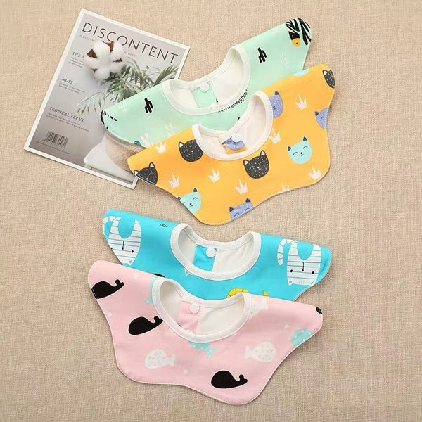 [PO] Baby 360 Degree Drool Absorbent Bib (5 Designs)