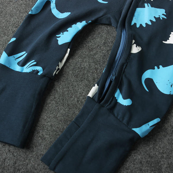 Little Dino Navy Sleep Suit