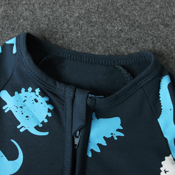 Little Dino Navy Sleep Suit