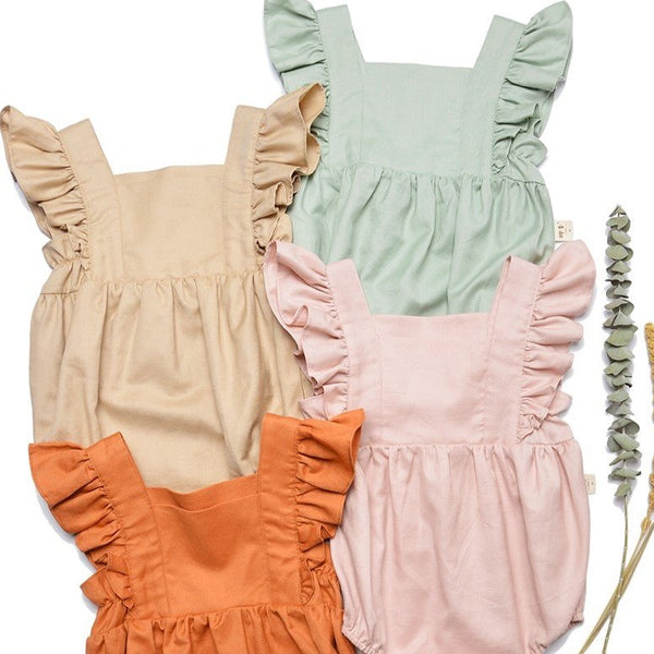Elodie Ruffled Sleeve Romper