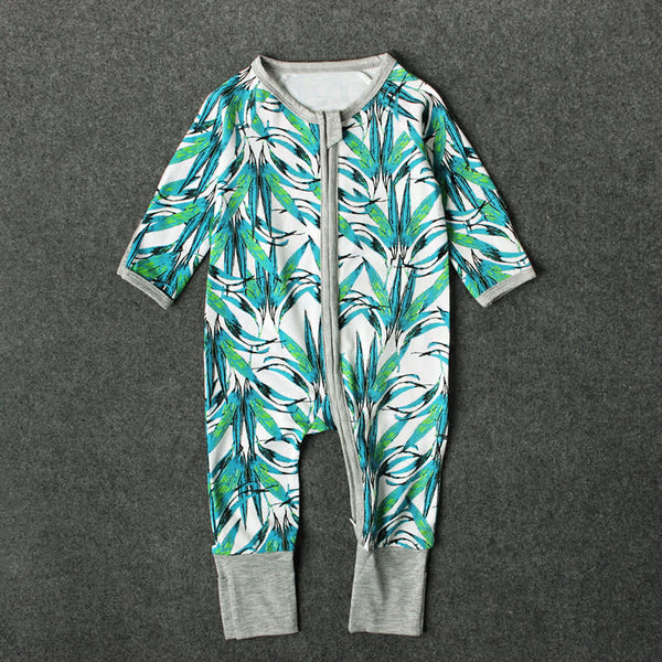 Leafy Green Sleep Suit