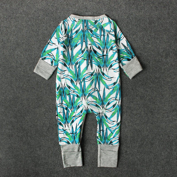 Leafy Green Sleep Suit