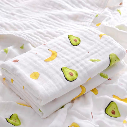 [PO] 4 Layers 100% Cotton Muslin Towel/Blanket (4 Designs)