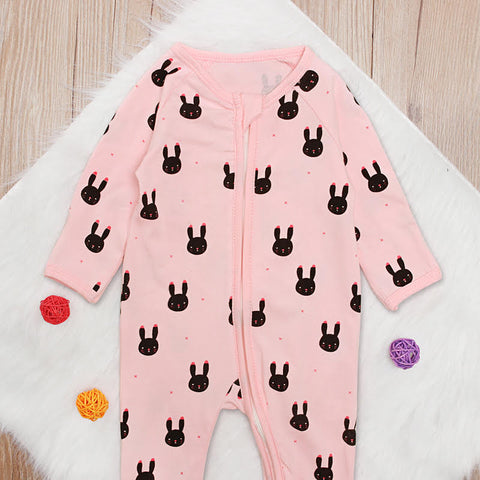 Bunny Pink Sleep Suit
