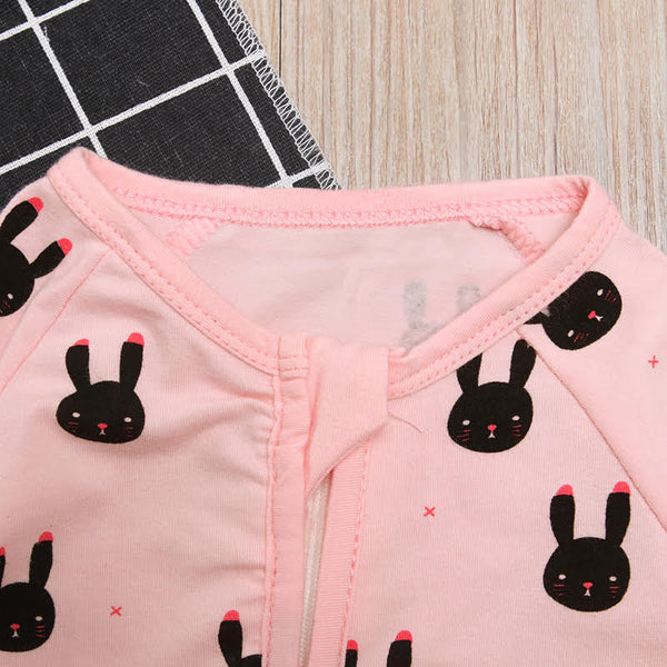 Bunny Pink Sleep Suit