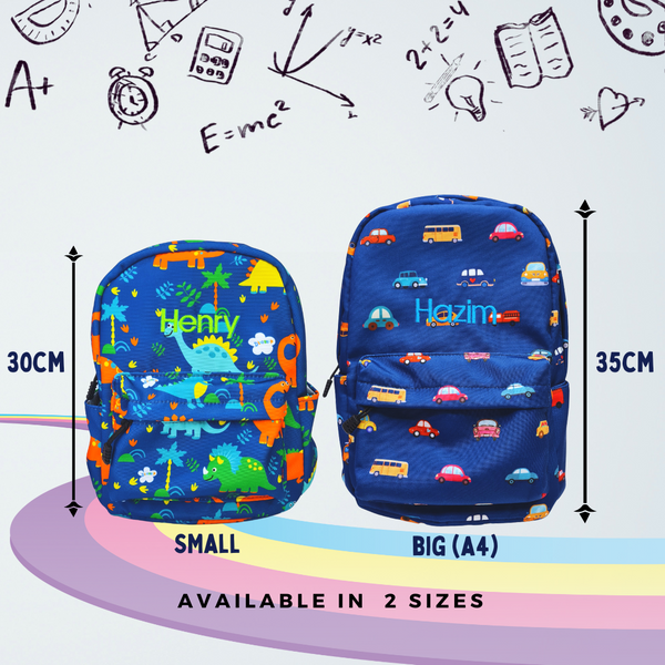 Dino World Personalised Backpack
